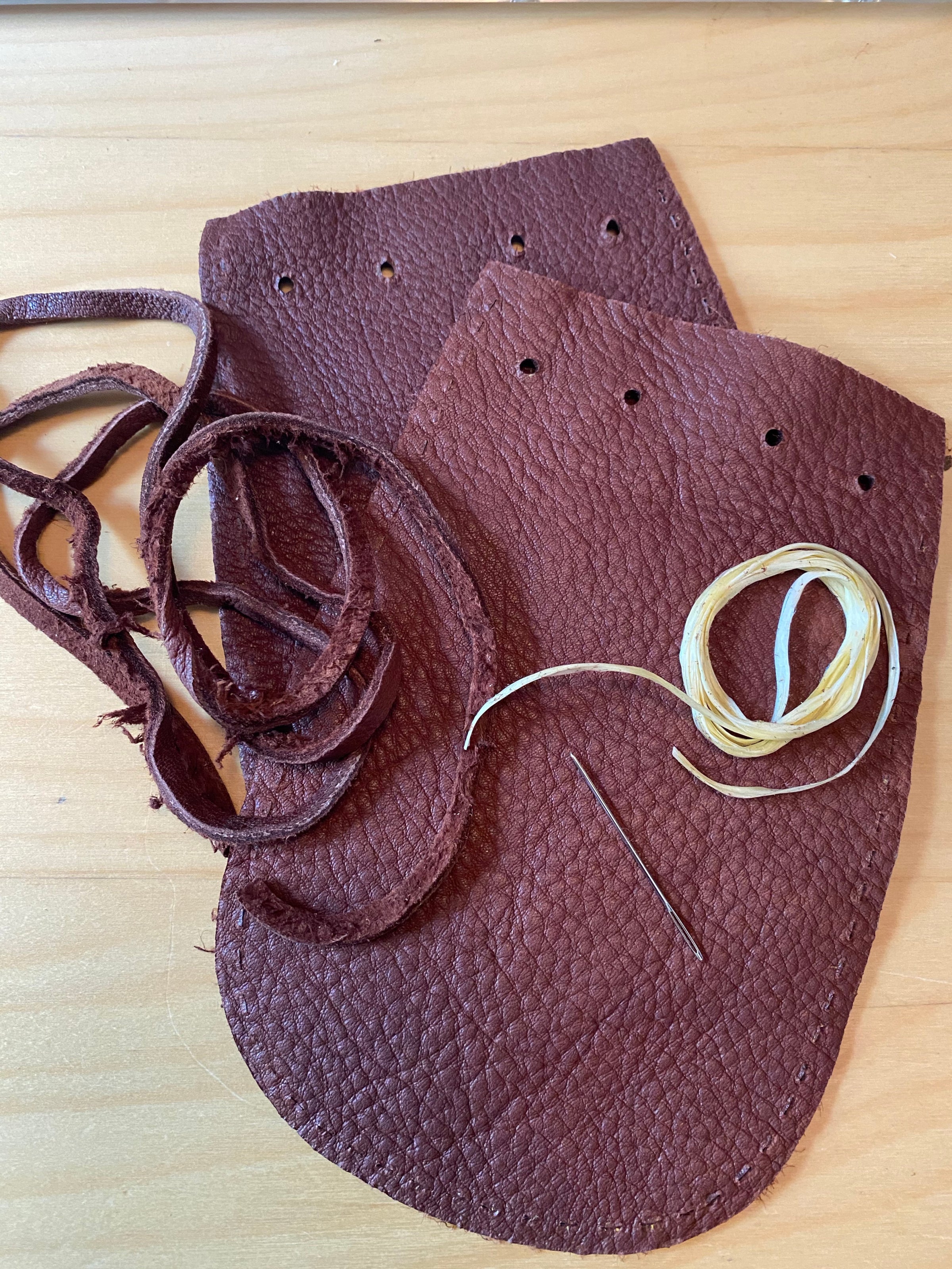Leather crystal pouch shop